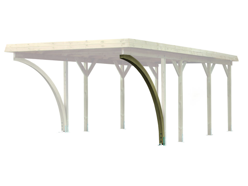 Carport Einfahrtsbogen 9 x 9 cm