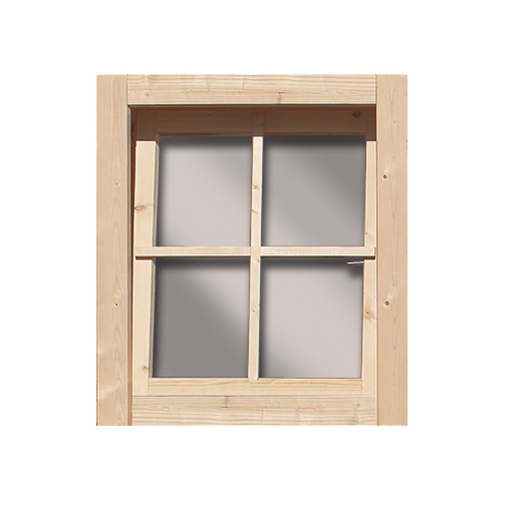 Karibu Dreh/Kipp Fenster 69 x 80 cm für 28 mm Gartenhaus