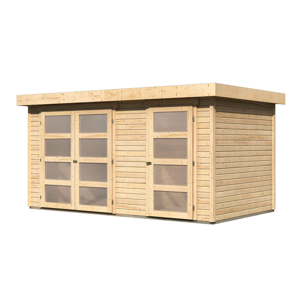 Karibu 19 mm Zweiraum Gartenhaus Mühlentrup 1
