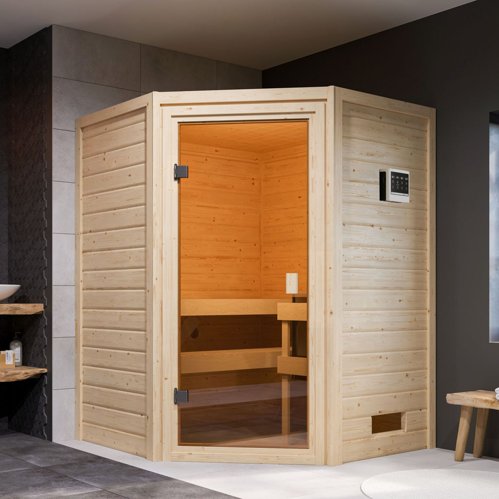 Woodgarden 38 mm Massiv Sauna Antonia