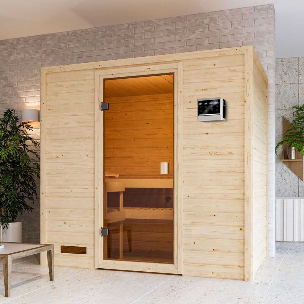 Woodgarden 38 mm Massiv Sauna Selena