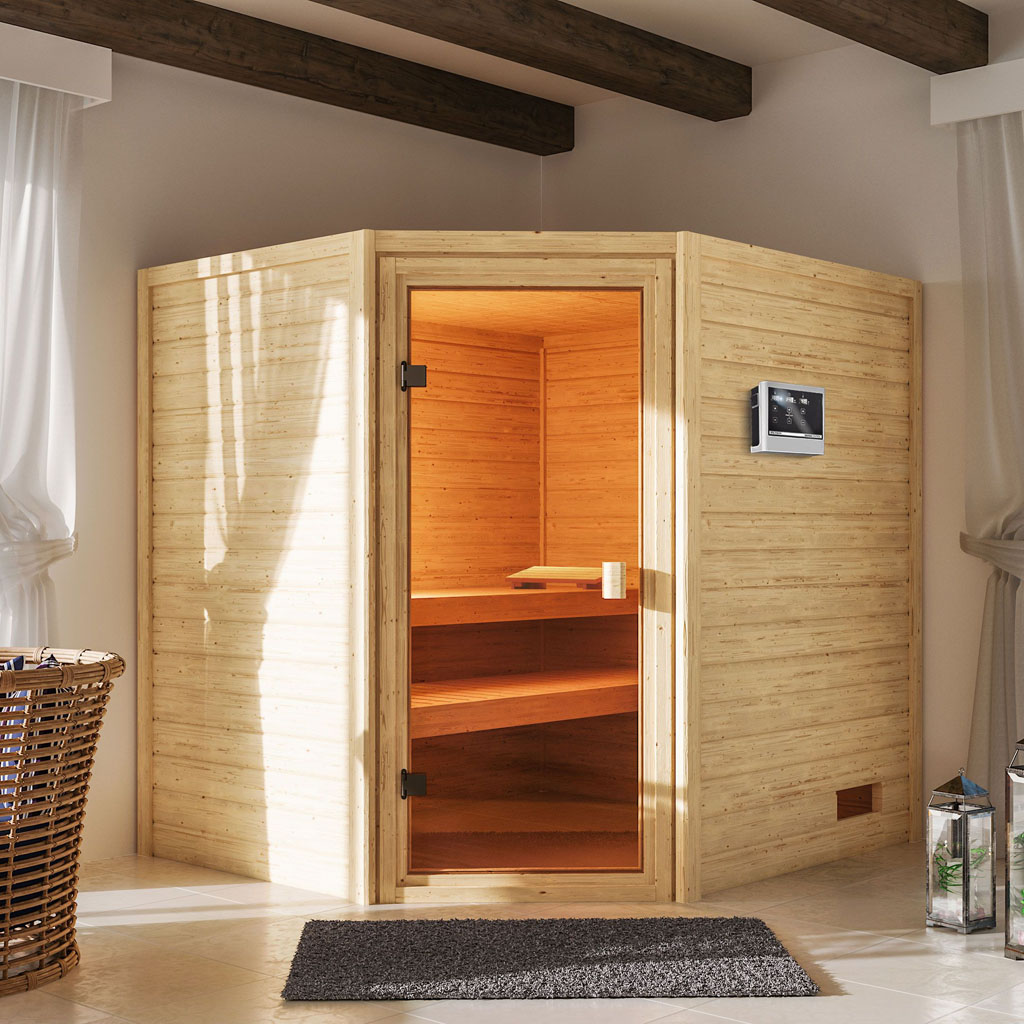 Woodgarden 38 mm Massiv Sauna Elea