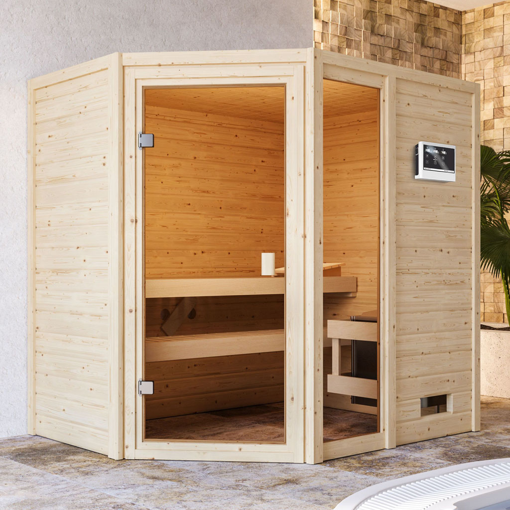Woodgarden 38 mm Massiv Sauna Jada