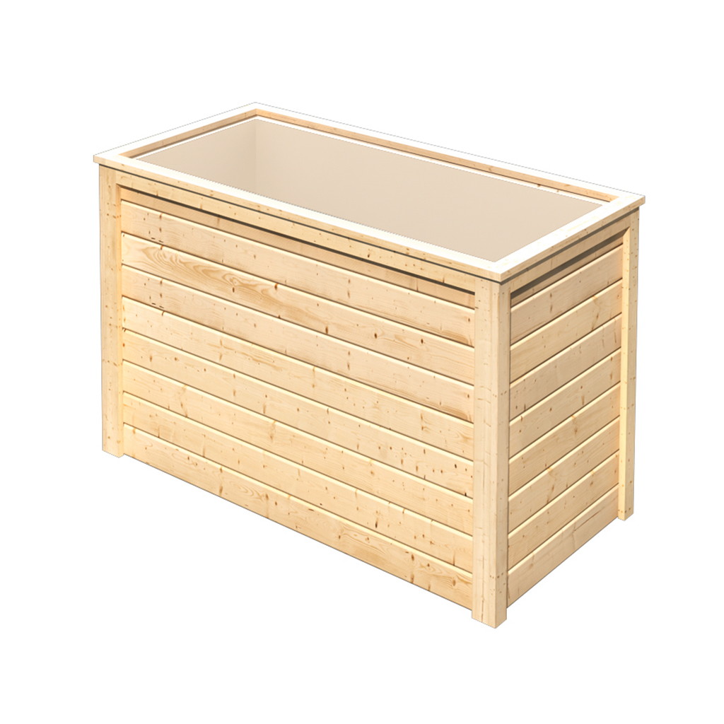 Karibu 19 mm Hochbeet 1 naturbelassen