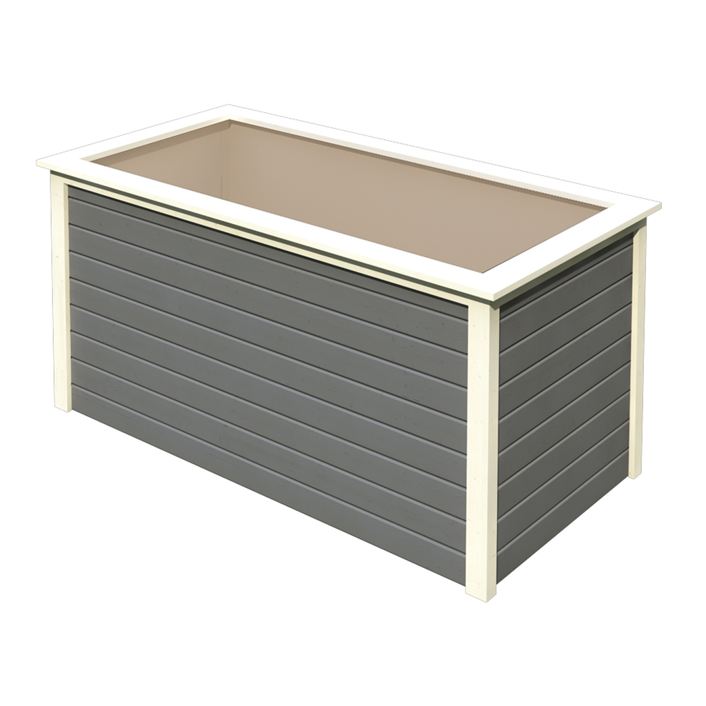 Karibu 19 mm Hochbeet 2 terragrau