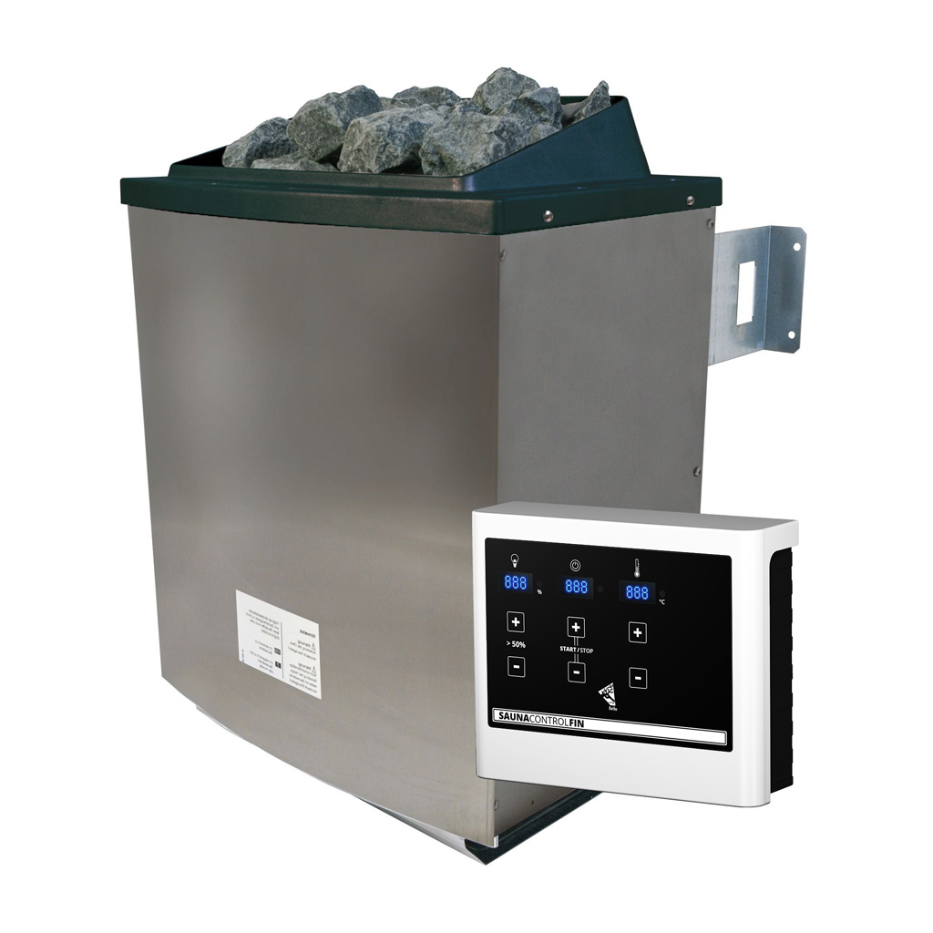 Saunaofen 9 kW mit elektronischer Außensteuerung EASY