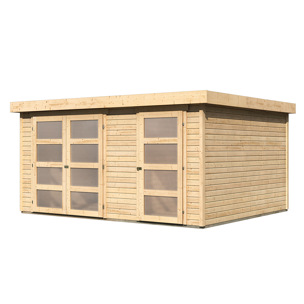 Karibu 19 mm Zweiraum Gartenhaus Mühlentrup 3
