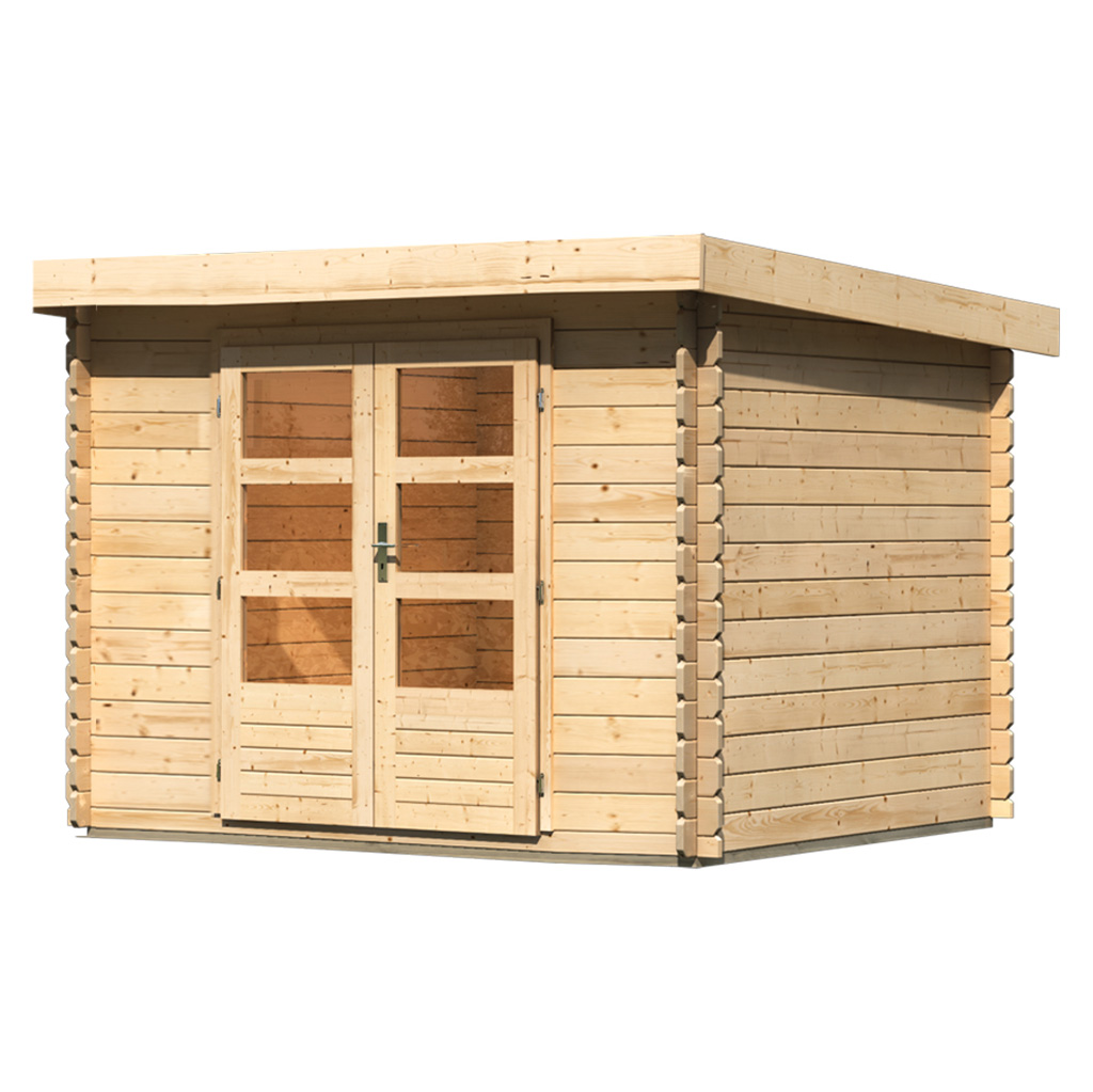 Karibu 28 mm Blockbohlen Gartenhaus Bastrup 3