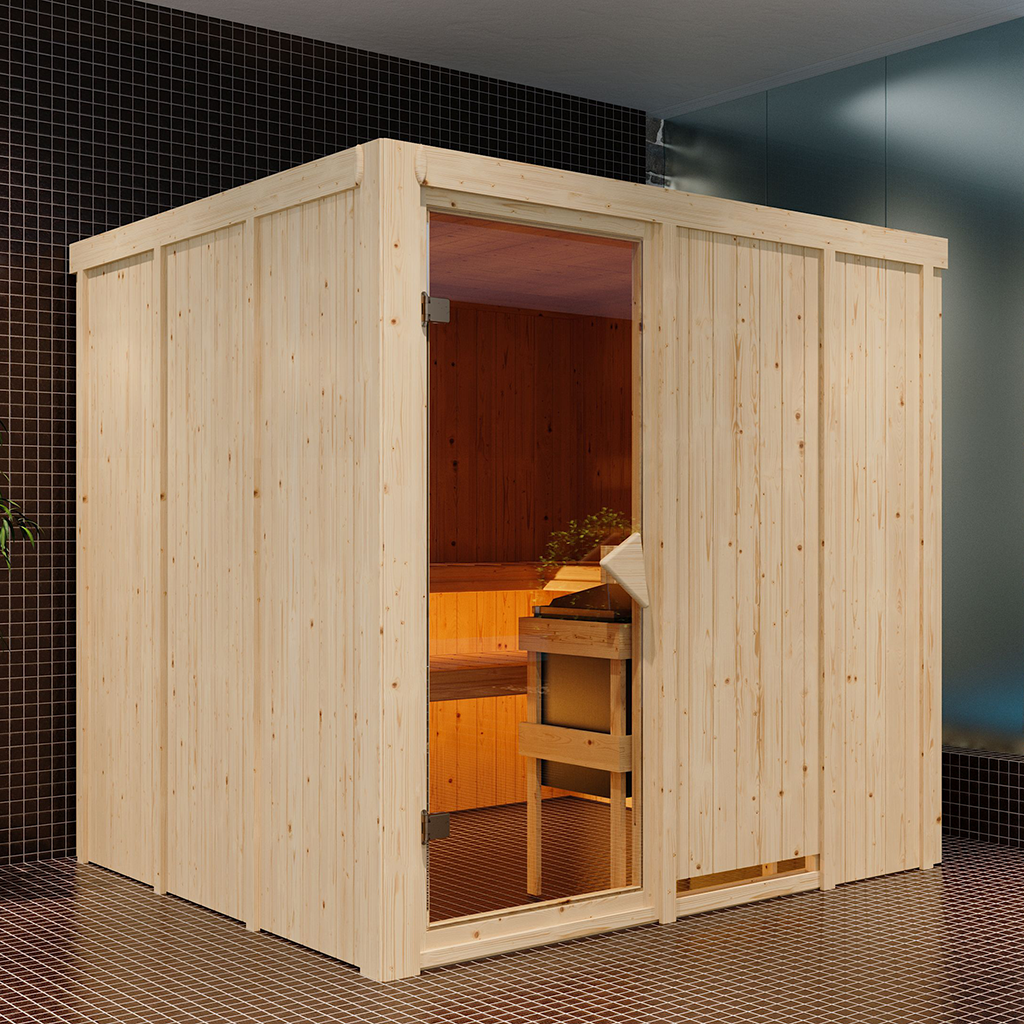 Karibu 68 mm System Sauna Rodin