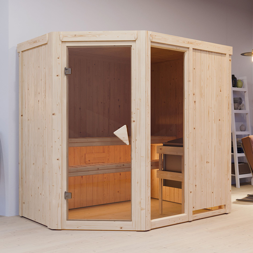Karibu System 68 mm Sauna Fiona 1