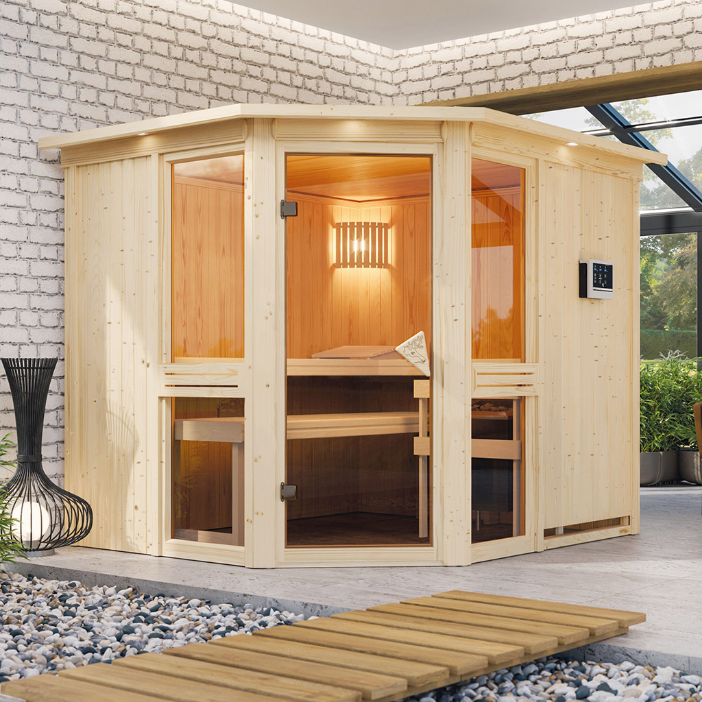 Karibu 68 mm System Sauna Amelia 3