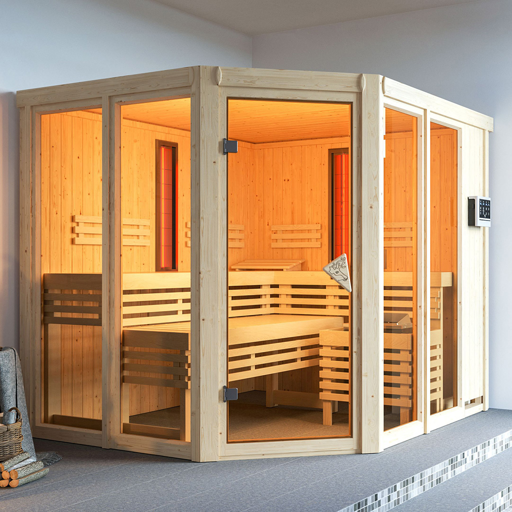 Karibu 68 mm Multifunktions Sauna Ava