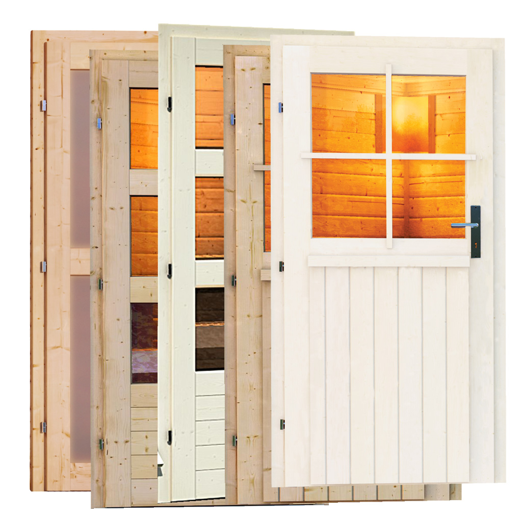 Karibu Sauna Türelement Aussensauna