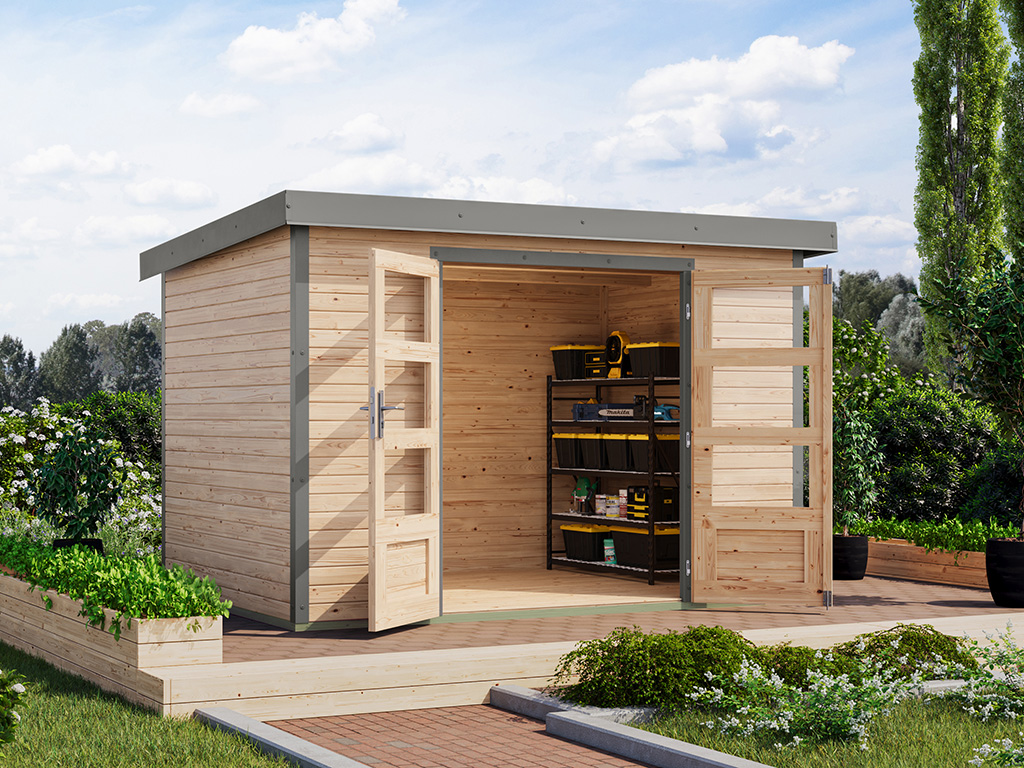 Karibu 19 mm Hybrid Gartenhaus Jupiter 4