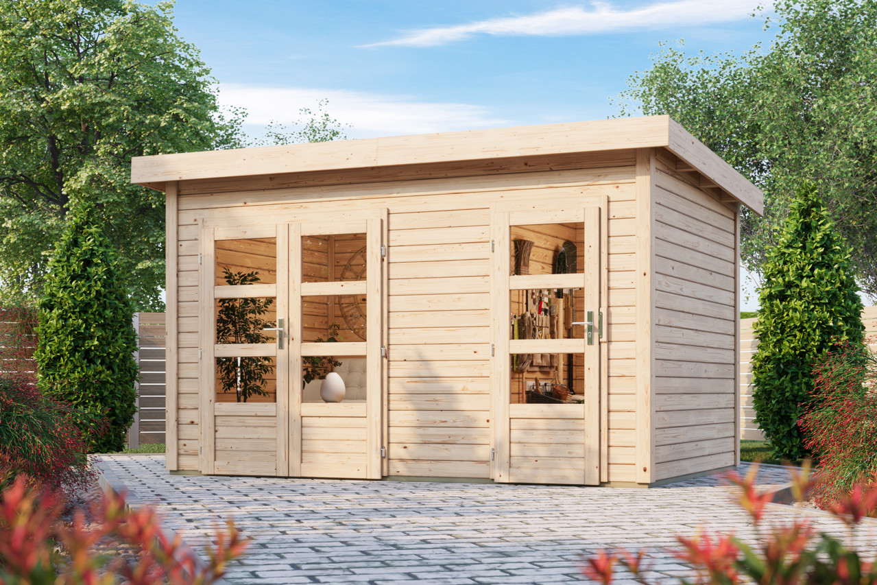 Karibu 28 mm Mittelwand Gartenhaus Tintrup