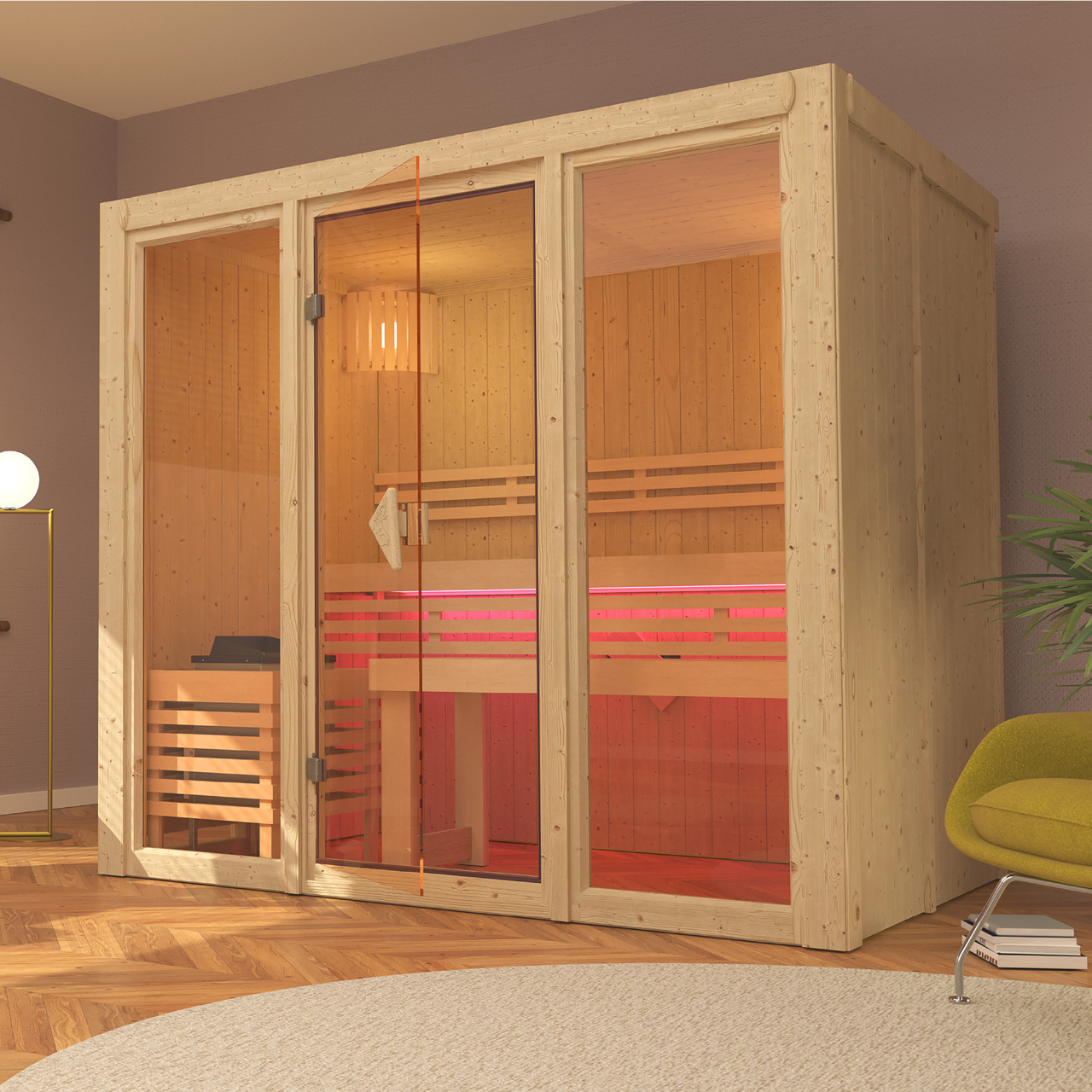 Karibu 68 mm System Sauna Avari 3