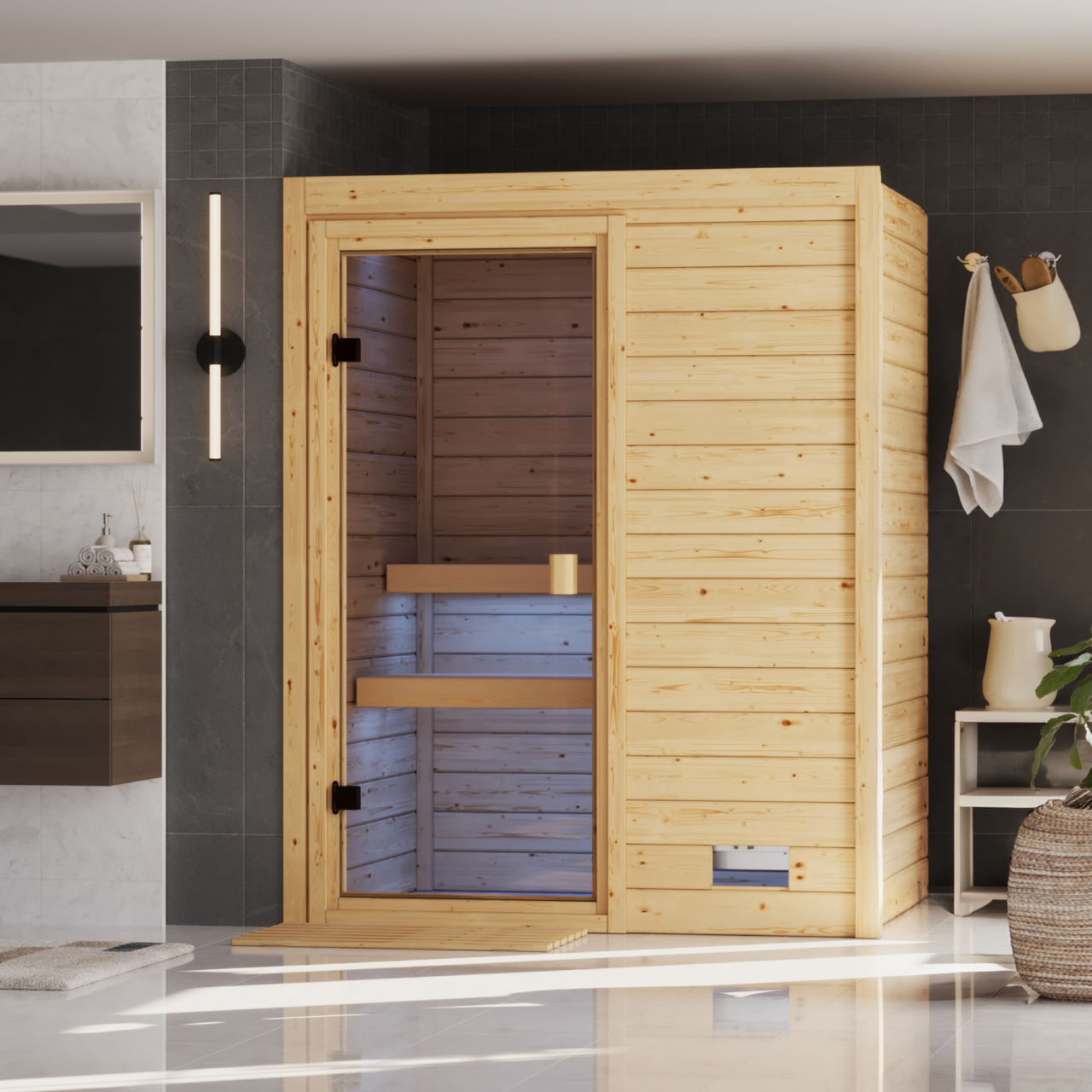 Karibu 28 mm Sauna Valida Fronteinstieg